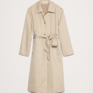 Banana Republic Bonded Cotton Mac Trench Coat